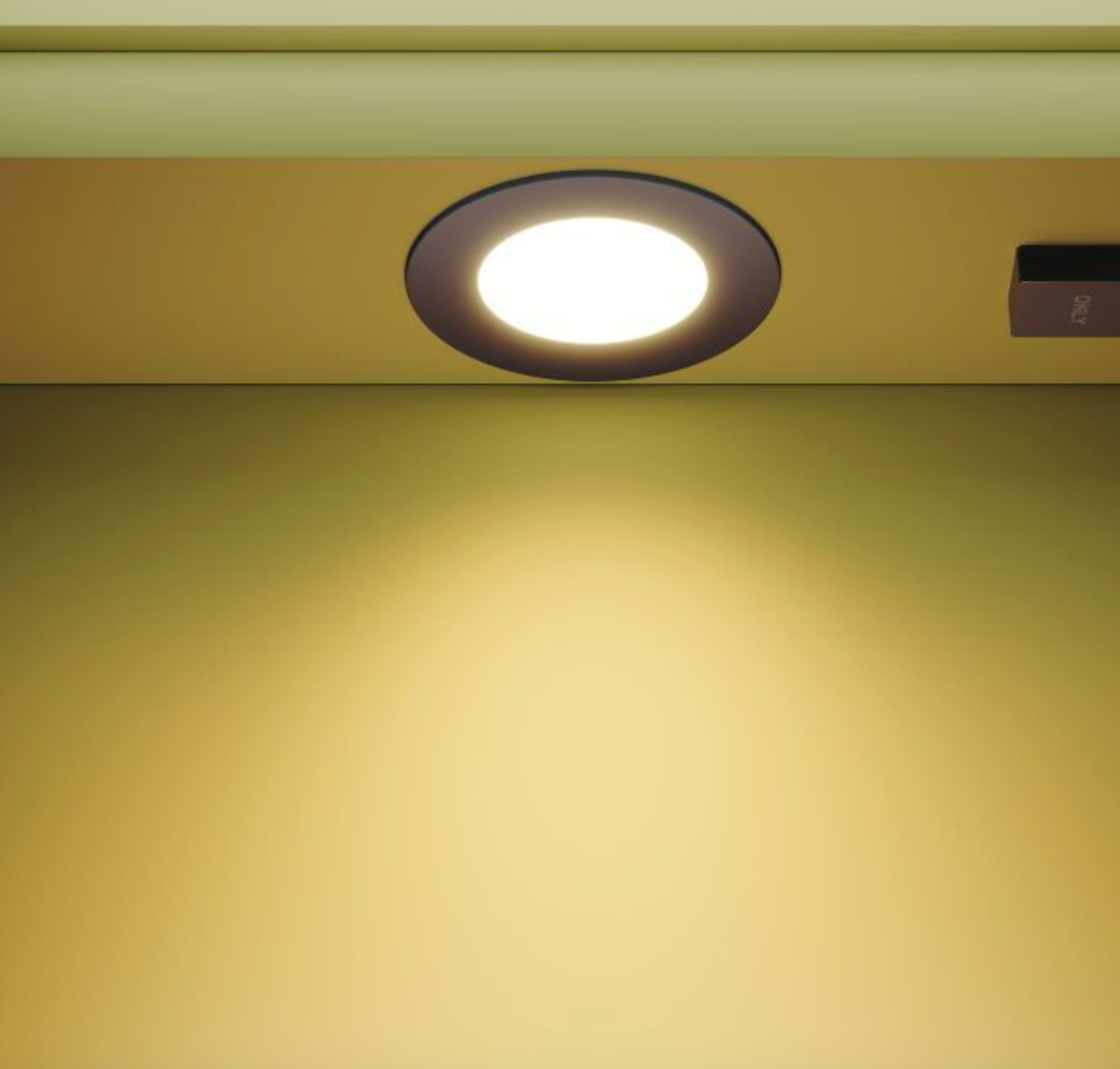NILE Gold LED Bathroom Mirror Cabinet with Shaver Socket and Demister