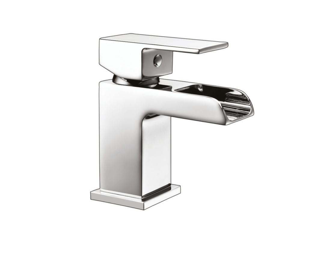 Victoria Mini Mono Basin Mixer with Push Waste