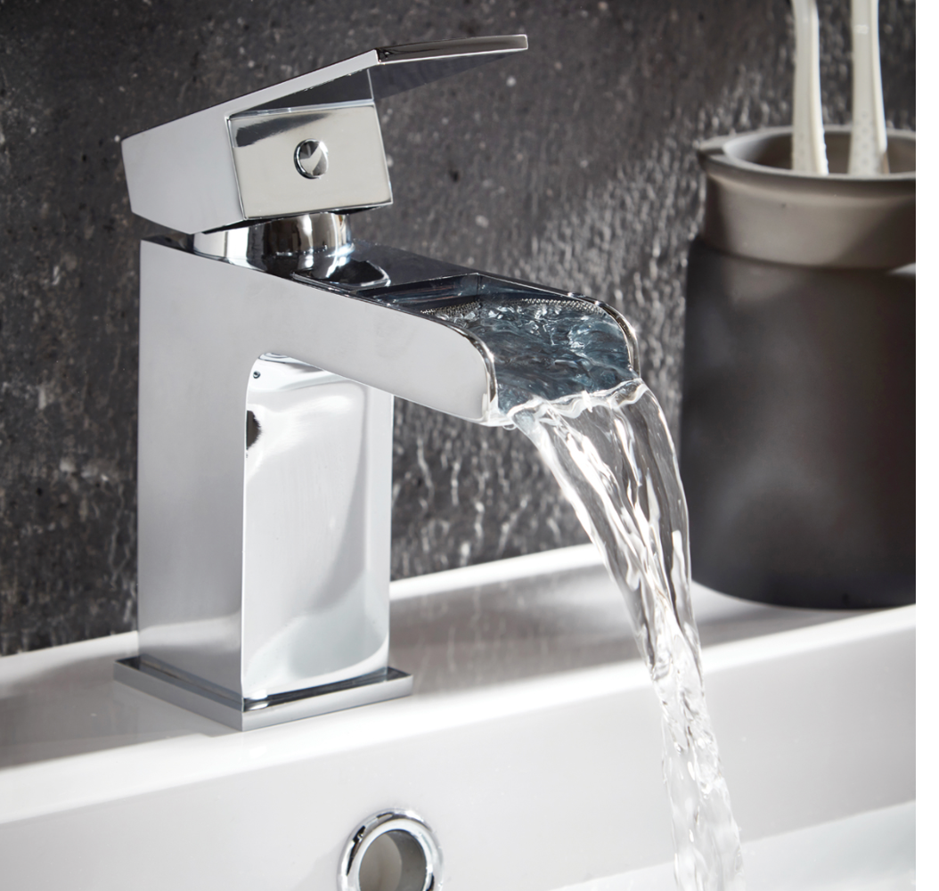 Victoria Mini Mono Basin Mixer with Push Waste