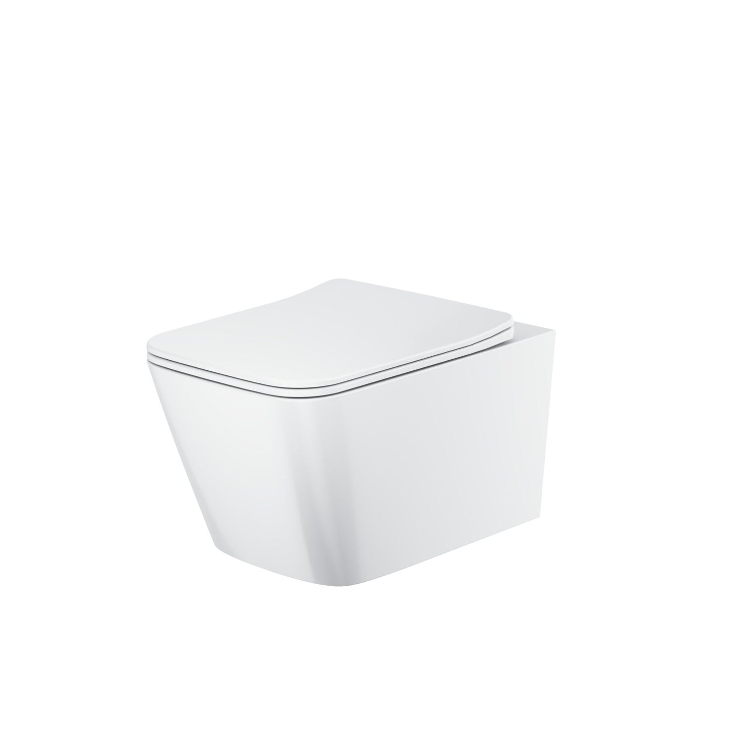Riviera Square Wall Hung WC - White