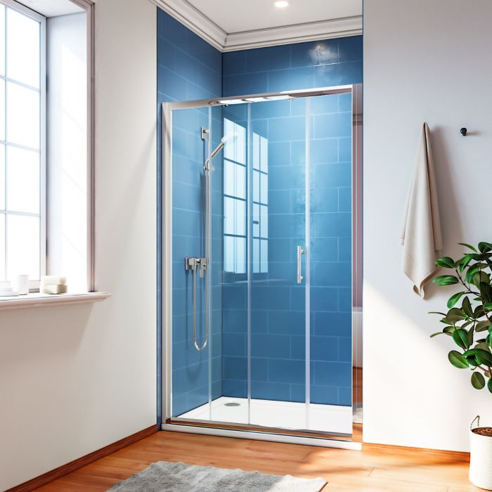 NILE 1100 Sliding Shower Door 6mm Tempered Glass Shower Screen