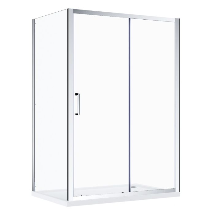 NILE 1200x800mm Sliding Door Shower Enclosure 8mm Easy Clean Nano Glass Shower Cubicle