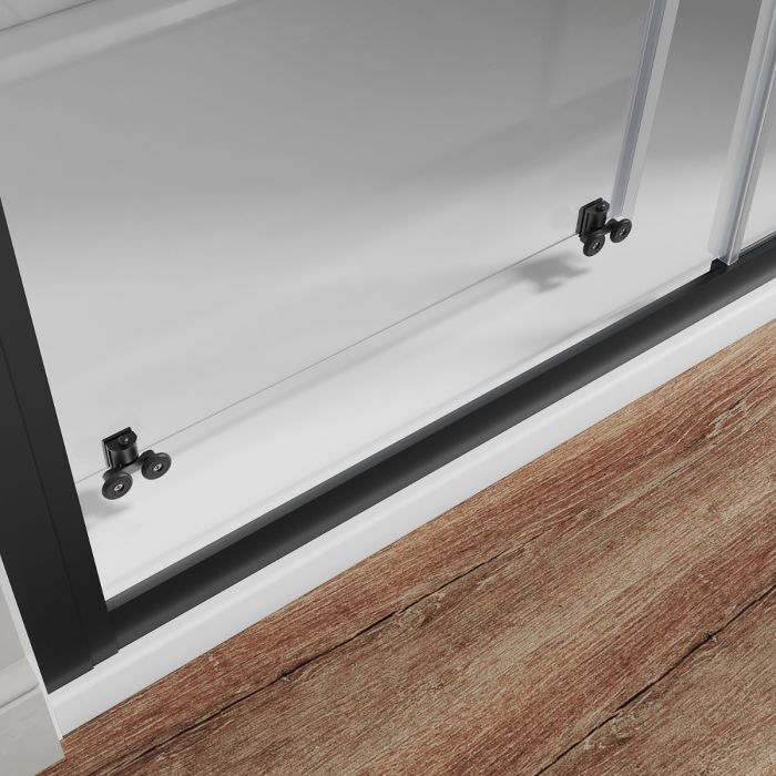NILE 1100 Black Sliding Shower Door Shower Screen