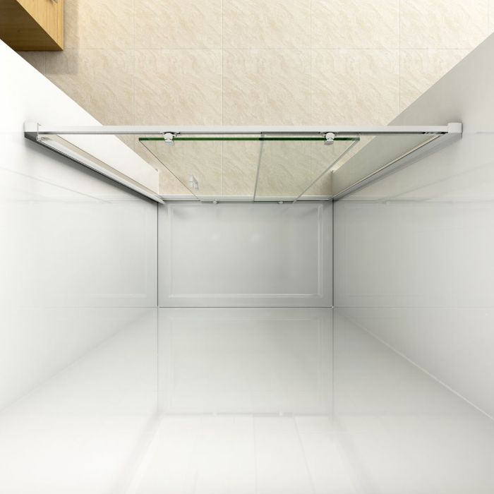 NILE 1000mm Sliding Shower Door 8mm Easy Clean Nano Glass Screen