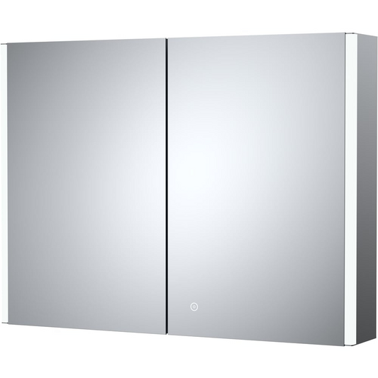 nuie 2 Door Glass Mirror Cabinet 600 x 800mm