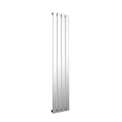 NILE 1600x300mm Designer Chrome Vertical Flat Panel Column Radiator