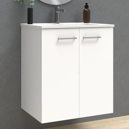 Rabat Natural Oak Wall Hung Vanity Unit 600mm