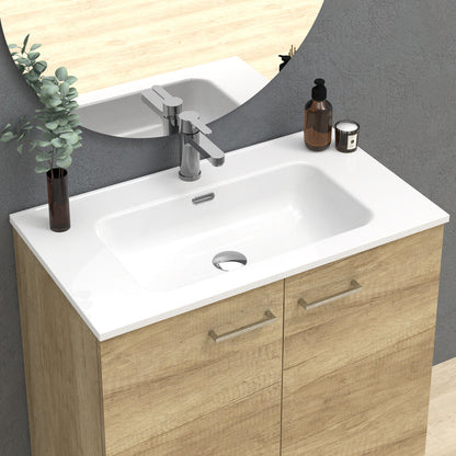 Rabat White Wall Hung Vanity Unit 800mm