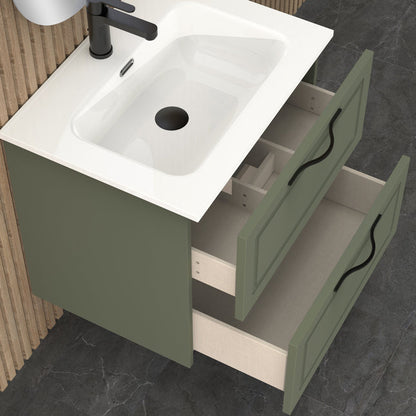 Midnight Muscat Sage 600mm Wall Hung Vanity Unit