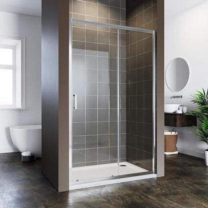 NILE 1000mm Sliding Shower Door Reversible Bathroom Shower Enclosure Cubicle