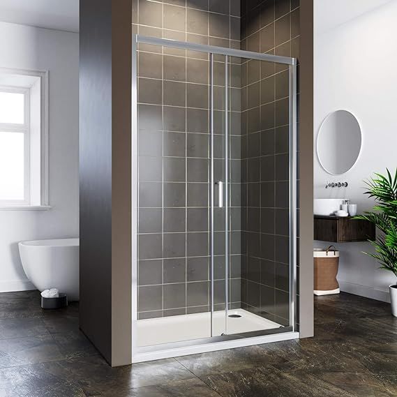 NILE 1000mm Sliding Shower Door Reversible Bathroom Shower Enclosure Cubicle
