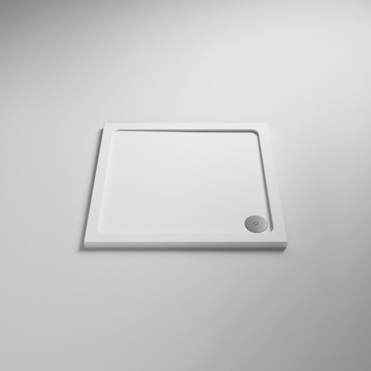 AquaSlate White Shower Tray 700mm x 700mm