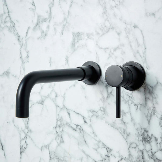 LEGACY Core Wall Mounted Basin Tap Black