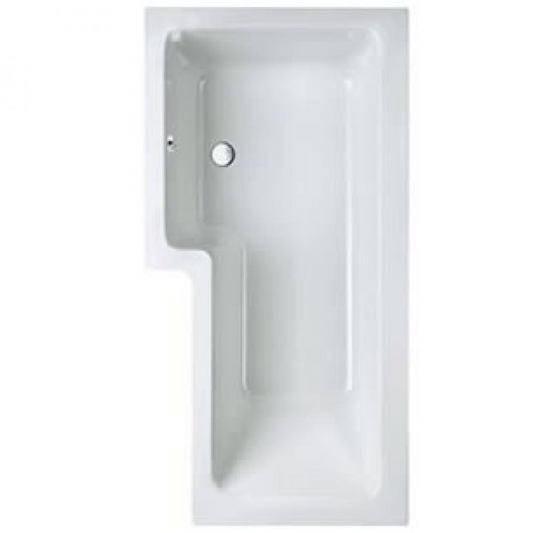 Carron Quantum 1700mm L-Shaped Square Shower Bath - Left Hand