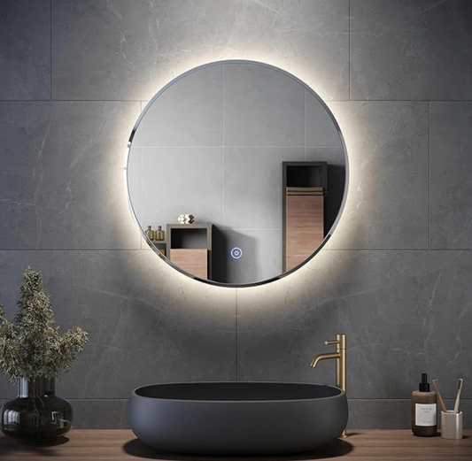 NILE 600mm x 600mm Anti-Fog Touch Smart Round LED Bathroom Mirror