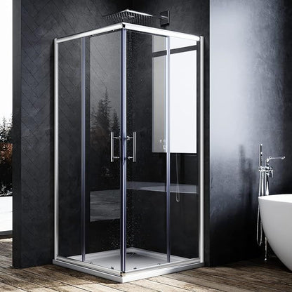 NILE 1200 x 1200mm Sliding Doors Corner Entry Shower Enclosure Cubicles