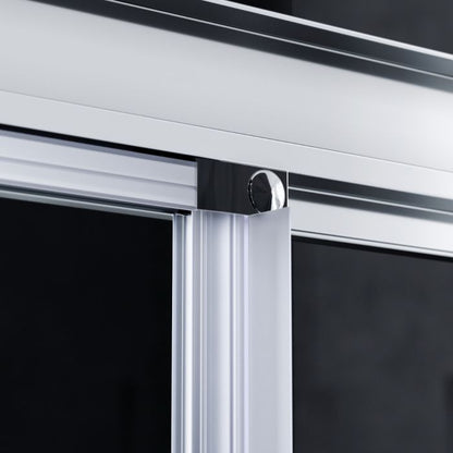 NILE 1700x800mm Sliding Shower Enclosure 8mm Easy Clean Nano Glass Shower Cubicle