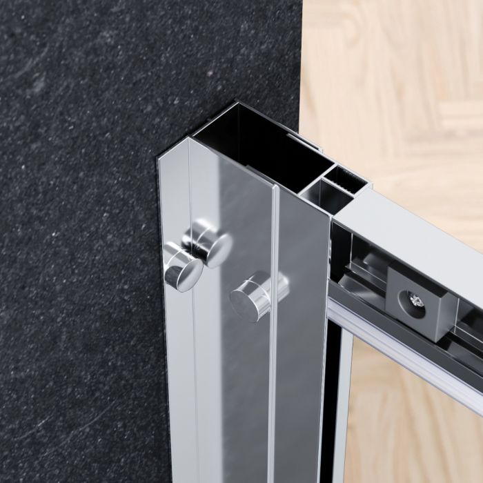 NILE 1200x800mm Sliding Door Shower Enclosure 8mm Easy Clean Nano Glass Shower Cubicle