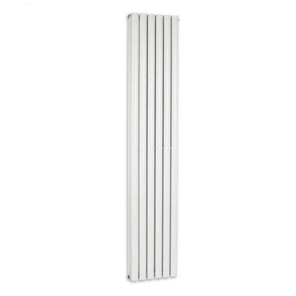 NILE 1800x360 White Oval Double Panel Slim Designer Radiator Vertical Radiator