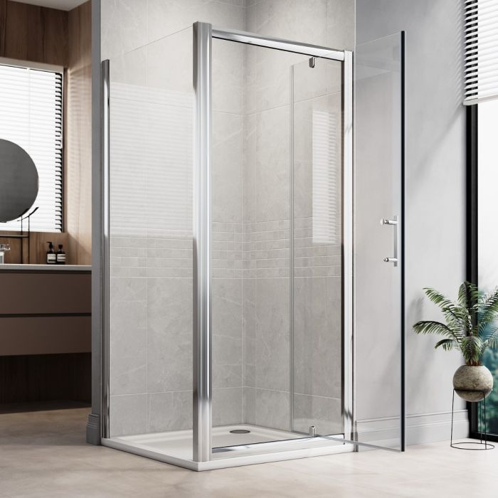 NILE 900mm Side Panel For Framed Easy Clean Shower Doors & Cubicles