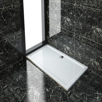 NILE 1200x800mm Sliding Door Shower Enclosure 8mm Easy Clean Nano Glass Shower Cubicle