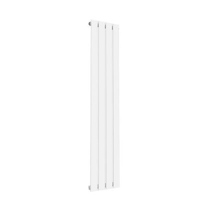 NILE 1600 x300mm Vertical Designer Single White Flat Panel Column Radiator