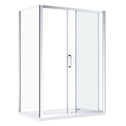 NILE 1200x800mm Sliding Door Shower Enclosure 8mm Easy Clean Nano Glass Shower Cubicle